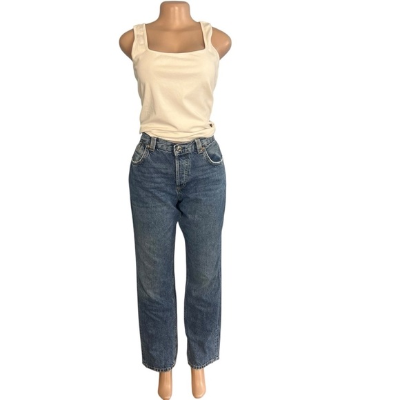 Free People CRVY Siren Low Rise Straight Leg Jeans - Picture 2 of 11